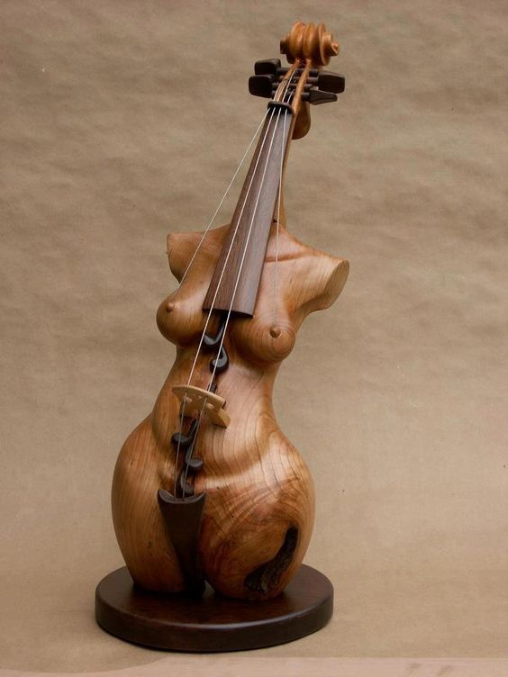 Скульптуры-скрипки Филиппа Гюллерма (Philippe Guillerm)